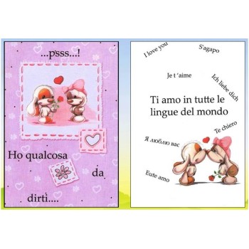Biglietto auguri maxi Mylo and Friends - Amore