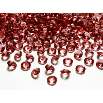 Confetti "Diamond" 12 Mm. - Deep Red - Confezione 100 pezzi