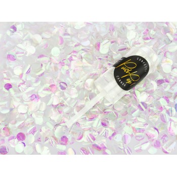 Tubo spara confetti di carta "Push Pop" - Confetti 8 mm. - Colore: Iridescente
