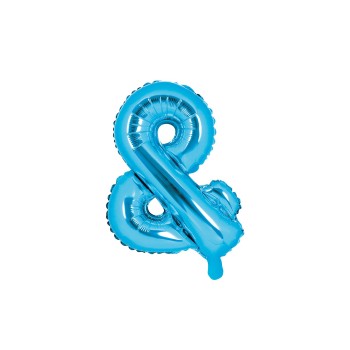 Palloncino mylar "&" Cm. 35 - Blue