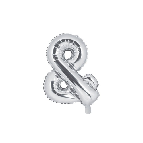 Palloncino mylar "&" Cm. 35 - Silver