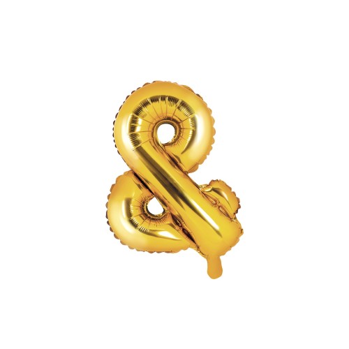 Palloncino mylar "&" Cm. 35 - Gold