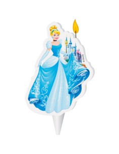Candelina per torta sagomata Cm. 8 - Cenerentola 2