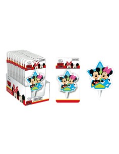 Candelina per torta sagomata Cm. 8 - Topolino e Minnie