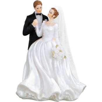 Cake topper resina sposi "Matilde 3" Cm. 16
