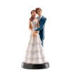 Cake topper resina sposi deluxe "Abbracciati" Cm. 18