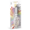 Candela flumbè con base numero led cambiacolore - Nr. 6