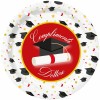 Piatti carta Cm. 18 Laurea - Complimenti Dottore - Blister 8 pezzi