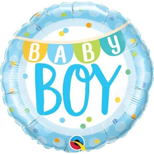 Palloncino mylar 18" Cm. 45 Baby Boy Qualatex