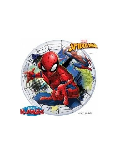 Palloncino Bubble 22" Cm. 56 Qualatex - Spiderman