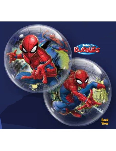 Palloncino Bubble 22" Cm. 56 Qualatex - Spiderman