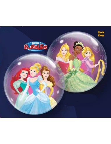 Palloncino Bubble 22" Cm. 56 Qualatex - Principesse