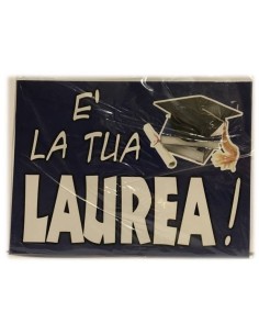 Biglietto auguri "1 metro di biglietto" Laurea