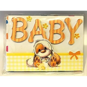 Biglietto auguri Mylo deluxe con applicazioni - Nascita