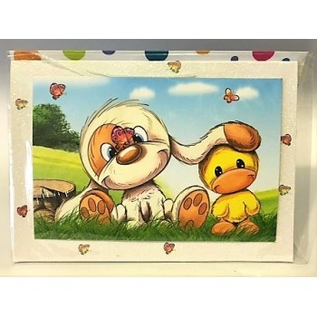Biglietto auguri Mylo deluxe con applicazioni - Amicizia
