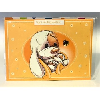 Biglietto auguri Mylo deluxe con applicazioni - Nascita