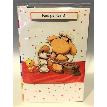 Biglietto auguri classico Mylo deluxe con applicazioni - Speranza