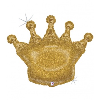 Palloncino mylar corona glitterata 36" Cm. 91