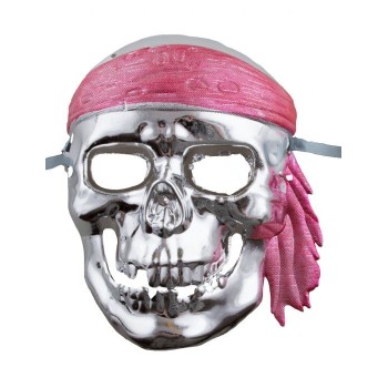 Maschera semirigida Horror "Pirata silver"