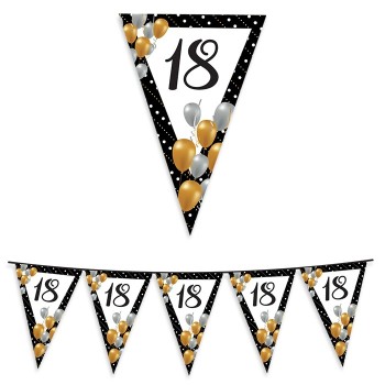 Festone bandierine pvc Mt. 6 - Prestige - 18 Anni