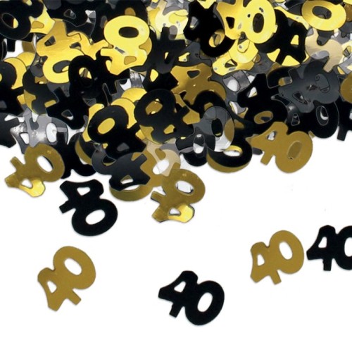 Confetti metallizzati 15 gr. Prestige - 40 Anni