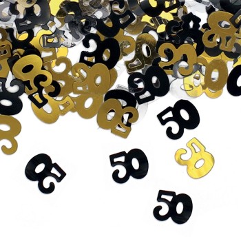Confetti metallizzati 15 gr. Prestige - 50 Anni