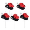 Candeline per torta picks Coccinella Cm. 8