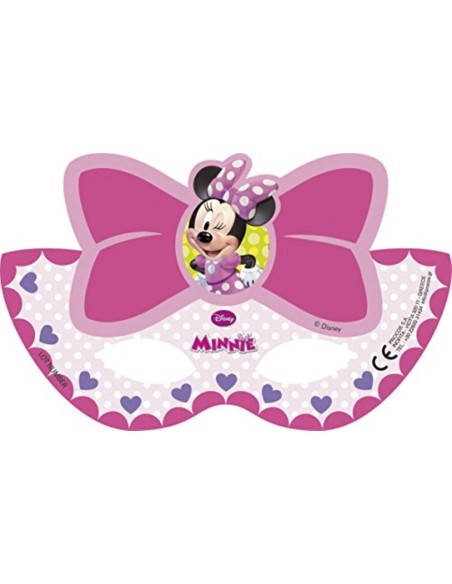 Mascherine facciali cartonate Minnie - Blister 6 pezzi