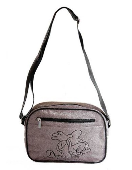 Borsa tracolla orizzontale vellutata Cucciolo Cm. 29x20