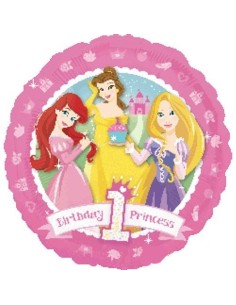 Palloncino mylar 18" Cm. 46 - Primo compleanno Principesse