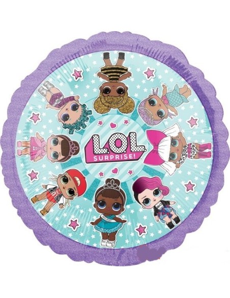 Palloncino mylar 18" Cm. 46 - Rotondo Lol Surprise