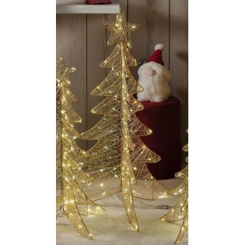 Albero di Natale in ferro con 120 led Cm. 100x85 - Colori assortiti 2