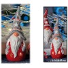 Portatealight in ceramica Babbo Natale Cm. 18x6 - Colori assortiti