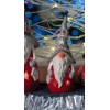 Portatealight in ceramica Babbo Natale Cm. 18x6 - Colori assortiti