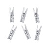 Mollette chiudipacco metallizzate Silver - Blister 10 pezzi