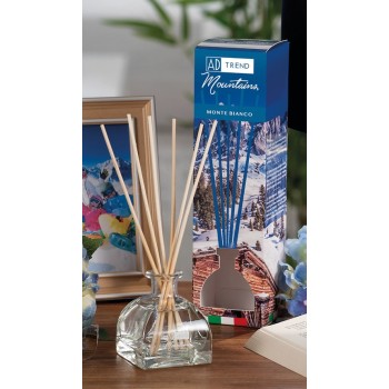 Diffusore essenze con bastoncini 100 Ml. - Monte Bianco