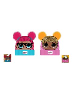Cappello cuffia con pon pon Lol Surprise taglia unica - Soggetti assortiti