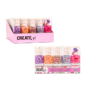 Set 5 smalti confetti in confezione regalo
