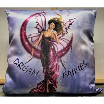 Cuscino satin quadrato Cm. 30 "Il mondo fatato" - Dream Fairies