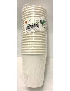 Bicchiere compostabile 250 cc. - Avorio - Confezione 20 pezzi