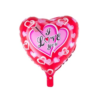 Palloncino mylar 18" Cm. 46 - Cuore I Love You