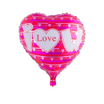 Palloncino mylar 18" Cm. 46 - Cuore I Love You