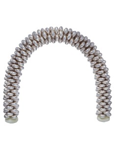 Arco completo di palloncini mylar e struttura Cm. 300x220 - Silver