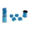 Set confezionamento con nastrino e 4 coccarde - Blu
