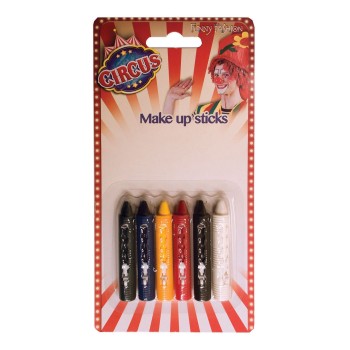 Blister 6 matite colorate make up Clown