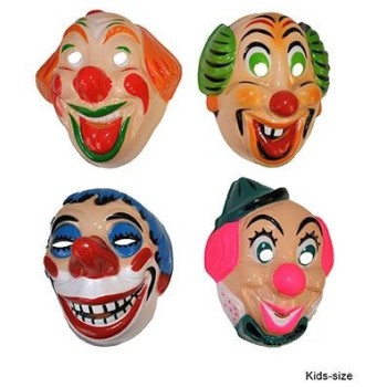 Maschera pvc semirigida Clown bambino - Soggetti assortiti