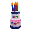 Torta gonfiabile con gonfiatore elettrico e led interni Cm. 125