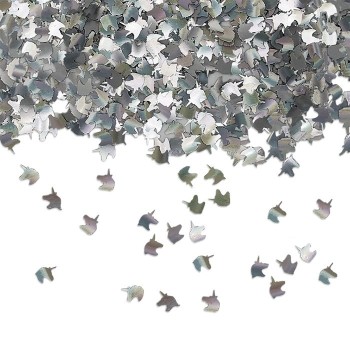 Confetti metallizzati da tavolo Unicorno Silver 15 gr.