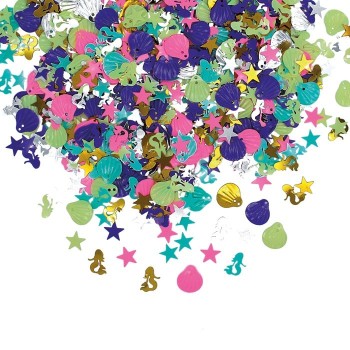 Confetti metallizzati da tavolo Mermaid multicolor 15 gr.