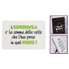 Mattonella ceramica umoristica con piedistallo Cm. 15x10 - L'esperienza..